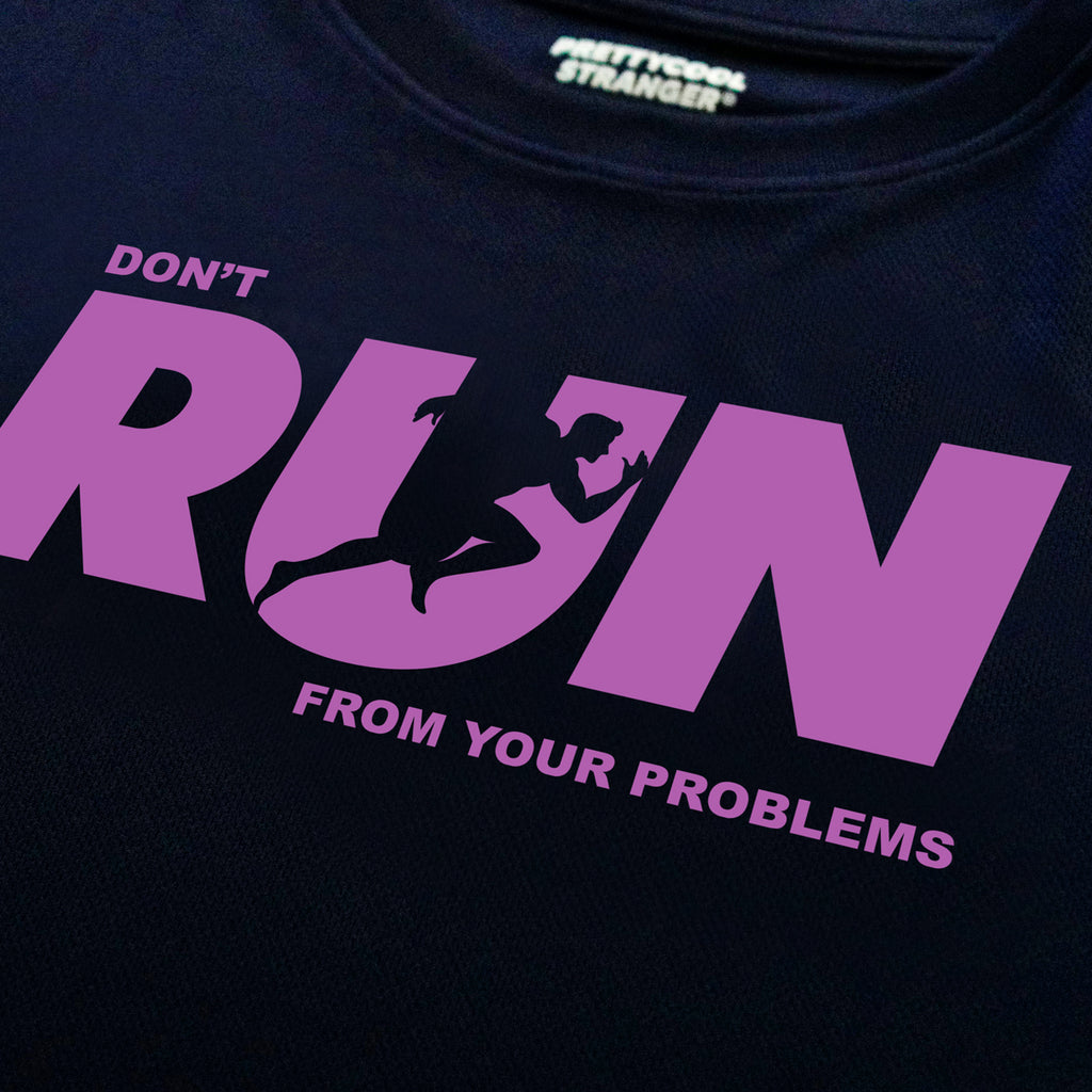 PRETTYCOOLSTRANGER®「問題から逃げないで」Tシャツ