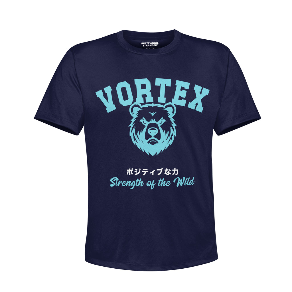 PRETTYCOOLSTRANGER® "VORTEX BEAR" T-Shirt (NAVY)